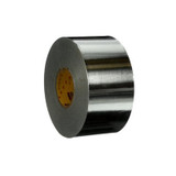 3M High Temperature Aluminum Foil Tape 433L, Silver, 3 in x 60 yd, 3.5 mil, 3 Rolls/Case 40726