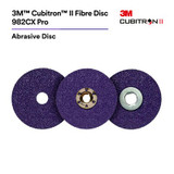 3M Cubitron II Fibre Disc 982CX Pro, 36+, 9-1/8 in x 7/8 in, Die 912J, 25 per inner, 100 per case 83316