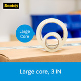 Scotch Packaging Tape Heavy Duty Shipping, 3850-12-DP3, 1.88 in x 54.6yd (48 mm x 50 m), 12 Rolls/Pack 91244