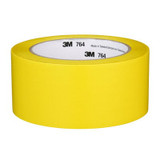 3M General Purpose Vinyl Tape 764, Yellow, 50.8 mm x 32.9 m, 5 mil, 24 Roll/Case 43178