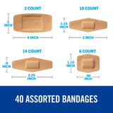 Nexcare DUO Bandages DSA-40, Assorted 40 ct