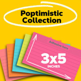 635-5AN Post-it Notes, 3 in x 5 in (76 mm x 127 mm) Capetown Colors, Lined 71441