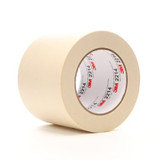 3M Paper Masking Tape 2214, Tan, 96 mm x 50 m, 5.4 mil, 8 Rolls/Case 53607