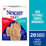 Nexcare DUO Bandages DSA-20, Assorted 20 ct 22303