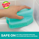 Scotch-Brite Non-Scratch Floating Tub & Tile Scrubber 549H-SM, 1 ea/pk, 6 pks/cs 91313