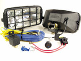 250 Series 7" X 3.4" Rectangle Halogen Driving Light Kit with Stone Guards