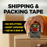 Scotch Box Lock Packaging Tape 195-6-EF, 1.88 in x 22.2 yd (48 mm x 20.3 m), 6 Rolls/Pack 85641