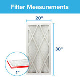 Filtrete Electrostatic Air Filter 1000 MPR AD22-2PK-1E, 20 in x 30 in x 1 in (50.8 cm x 76.2 cm x 2.5 cm) 99124