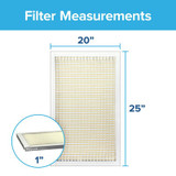 Filtrete Basic Dust & Lint Air Filter, 300 MPR, 303-4, 20 in x 25 in x1 in (50.8 cm x 63.5 cm x 2.5 cm) 2071