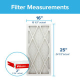 Filtrete Electrostatic Air Filter, 1000 MPR, NADP01-2IN-4, 16 in x 25in x 2 in (40,6 cm x 63,5 cm x 5 cm) 65457