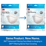 3M Advanced Filtering Face Mask AFFM-5-DC, One Size, 5 Pack 22469