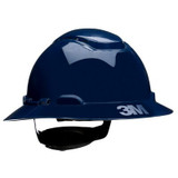 3M SecureFit Full Brim Hard Hat H-810SFV-UV, Navy Blue, 4-Pt Pressure Diffusion Ratchet Suspension, Vented w/UVicator, 20ea/Case