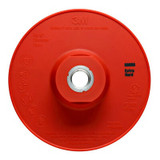 3M Disc Pad Face Plate Ribbed, 88656, Extra Hard, Red, 5in, One Piece,10 ea/Case 88656