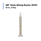 3M Static Mixing Nozzle 38191, 50 mL, 12 Nozzles/Bag, 6 Bags/Case 38782