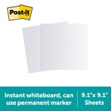 Post-it Flex Write Surface FWS-sheets2PKR, 9.1 in x 9.1 in (23.1 cm x 23.1 cm) Industrial 3M Products & Supplies