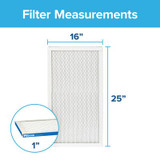 Filtrete High Performance Air Filter 1900 MPR UA01-4, 16 in x 25 in x 1 in (40.6 cm x 63.5 cm x 2.5 cm) Industrial 3M Products & Supplies | Gray