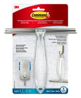 Command Bath Squeegee and Satin Nickel Hook BATH32-SS-ESF Industrial 3M Products & Supplies