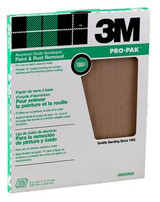 3M Pro-Pak Aluminum Oxide sheets 88590NA, 9 in x 11 in, 25 sht pack, 60D grit 2116 Industrial 3M Products & Supplies