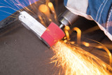 PFERD Spiral Band, 1-1/2" x 7/8 x 2-3/8, Tapered Shape, 80 Grit, Ceramic oxide CO-COOL
