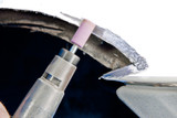 PFERD Vitrified Mounted Point, STEEL EDGE, 3/8" x 1-1/4, 46 Grit, W179, AO, 1/4" Shank