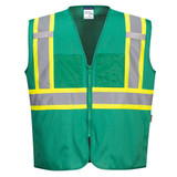 Portwest US391BGR4XL Iona Plus Mesh Vest Bottle Green