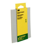 3M General Purpose Sanding Pad 917DC-NA, 4 1/2 in x 5 1/2 in x 3/16 in, Fine, 1/pack 24 packs/case 10630 Industrial 3M Products & Supplies