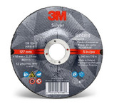 3M Silver Cut-Off Wheel, 87468, T27, 5 in x 0.045 in x 7/8 in, 25/inner 50/case 87468 Industrial 3M Products & Supplies | Black