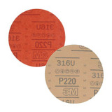 3M Hookit Abrasive Disc, 01221, 6 in, P220, 50 discs/carton, 6 cartons/case 1221 Industrial 3M Products & Supplies | Red