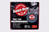 Scotch-Brite Roloc+ Clean and Strip XT Pro Extra Cut Disc, XC-DR+, A/OExtra Coarse, TR+, 4 in x 1/2 in, 10 ea/Case, Single Pack 29917