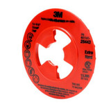 3M Disc Pad Face Plate Ribbed 28443, 4-1/2 in Extra Hard Red, 10
ea/Case