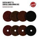 Scotch-Brite SL Surface Conditioning Disc, SL-DH, Super Duty A Coarse,
7 in x 7/8 in, 25 ea/Case