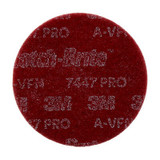 Scotch-Brite 7447 PRO Disc, PO-DC, A/O Very Fine, 6 in x NH, 100 each/case 64960 Industrial 3M Products & Supplies | Maroon