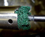 Standard Abrasives Buff and Blend Cross Buff GP, 725000, SiC VFN, 1-1/2
in x 1/2 in x 2 Ply x 8-32, 50/Carton, 500 ea/Case