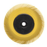 Scotch-Brite Radial Bristle Brush, 6 in x 7/16 in x 1 in 80 with Adapter, 5 each/case 33215 Industrial 3M Products & Supplies | Yellow