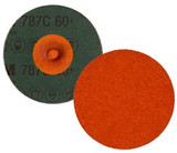 3M Roloc Fibre Disc 787C, 60+, TR, 3 in, Die R300V, 50/inner, 200/case 89695 Industrial 3M Products & Supplies | Orange