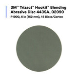 3M Trizact Hookit Blending Abrasive Disc 02090, P1000, 150 mm (6 in), 15 discs/carton, 4 cartons/case 2090 Industrial 3M Products & Supplies | Purple