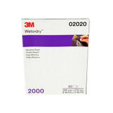 3M Wetordry Abrasive Sheet, 02020, 2000, 9 in x 11 in, 50 sheets per
carton, 5 cartons per case