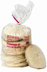 3M Finesse-it Natural Buffing Pad 85103, 3 in, 10/inner 50/case 85103 Industrial 3M Products & Supplies | Black