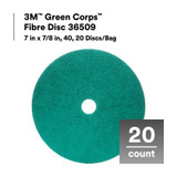 3M Corps Fibre Disc 36509, 7 in x 7/8 in, 40, 20 Discs/bag, 5 bags/case 36509 Industrial 3M Products & Supplies | Green