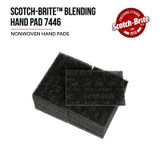Scotch-Brite Blending Hand Pad 7446, HP-HP, Si C Medium, 3- 1/2 in x 7 in, 800 each/case, Restricted 64932 Industrial 3M Products & Supplies | Gray