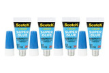 Scotch Super Glue Liquid AD114, 4-Pack of single-use tubes, .017 oz
each
