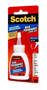 Scotch High Performance Repair Glue in Precision Applicator, ADH669,
1.25 fl oz (37 mL)