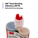 3M Panel Bonding Adhesive, 08116, 200 m L Cartridge, 6/case 8116 Industrial 3M Products & Supplies | Black
