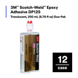 3M Scotch-Weld Epoxy Adhesive DP125, Translucent, 48.5mL Duo-Pak, 12 Each/Case 8983