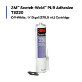 3M Scotch-Weld PUR Adhesive TS230, Off-, 1/10 Gallon Cartridge,5/case 25165 Industrial 3M Products & Supplies | White