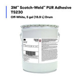 3M Scotch-Weld PUR Adhesive TS230, Off-White, 5 Gallon Drum (36 lb) 83640 Industrial 3M Products & Supplies