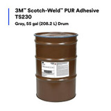 3M Scotch-Weld PUR TS230, Gray, 55 Gallon Drum (400 lb) 40191