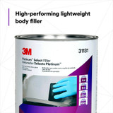 3M Platinum Select Filler, 31131, 1 gal ( 102 fl oz), 4 per case