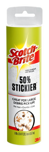 Scotch-Brite 50% Stickier Giant Surface Refill Roller 830GRFS-80, 4.8 in x 44.1 ft (12.1 cm x 13.4 m), 4/1 90555 Industrial 3M Products & Supplies