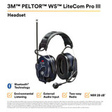 3M PELTOR WS ProTac XP Communication Headset featuring Bluetoothtechnology - Headband 6286